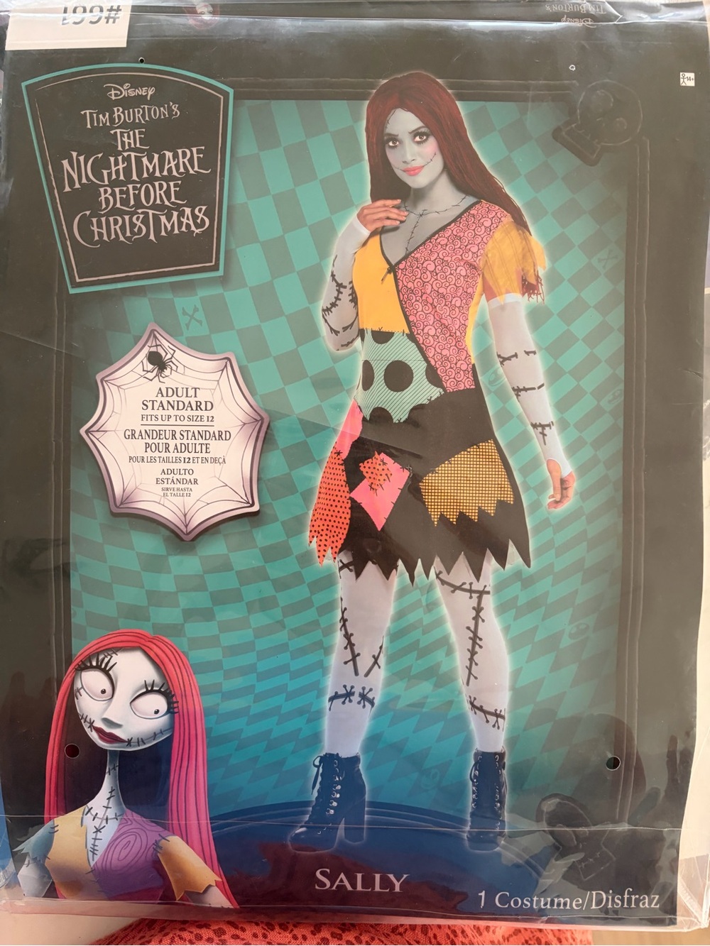 Disney Sally Patchwork Dress Kids Costume - Woman Halloween